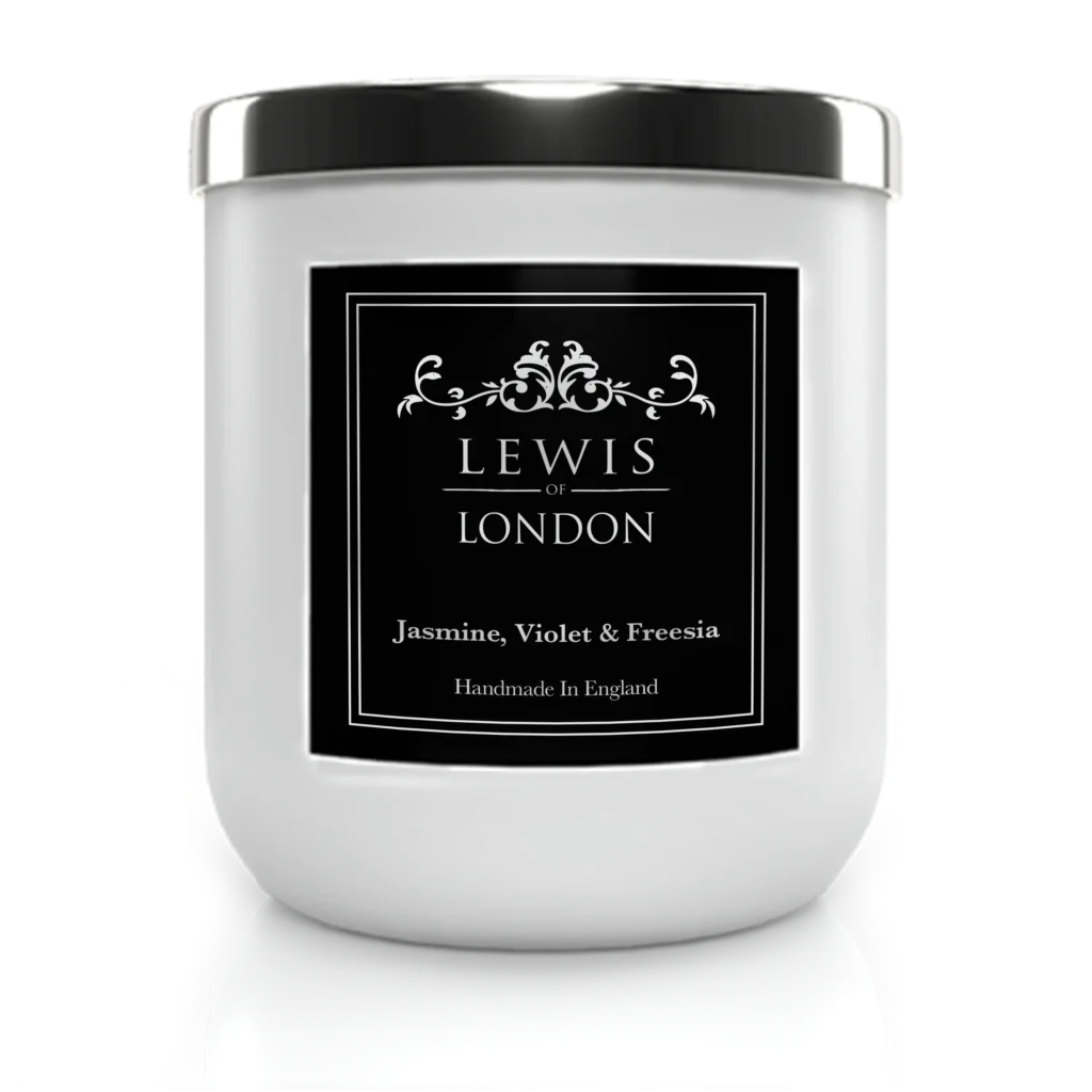 Jasmine, Violet and Freesia scented candle UK